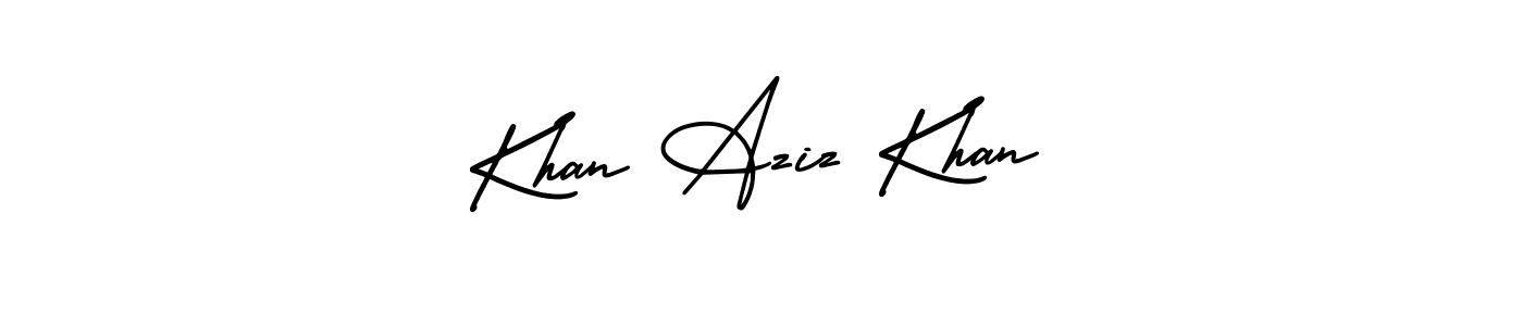 Check out images of Autograph of Khan Aziz Khan name. Actor Khan Aziz Khan Signature Style. AmerikaSignatureDemo-Regular is a professional sign style online. Khan Aziz Khan signature style 3 images and pictures png