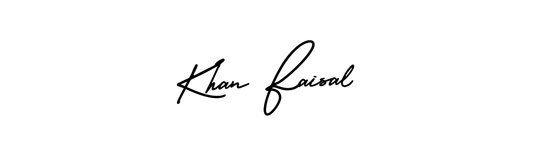 Create a beautiful signature design for name Khan Faisal. With this signature (AmerikaSignatureDemo-Regular) fonts, you can make a handwritten signature for free. Khan Faisal signature style 3 images and pictures png