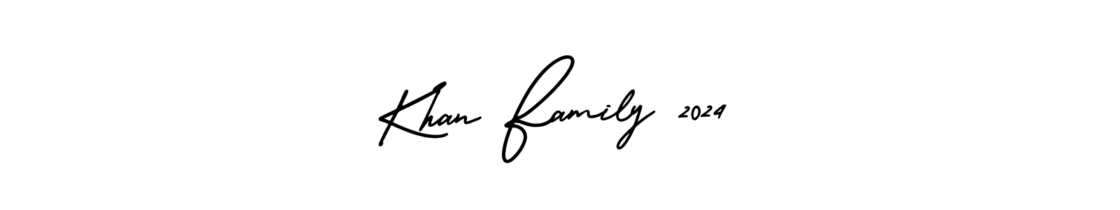 It looks lik you need a new signature style for name Khan Family 2024. Design unique handwritten (AmerikaSignatureDemo-Regular) signature with our free signature maker in just a few clicks. Khan Family 2024 signature style 3 images and pictures png