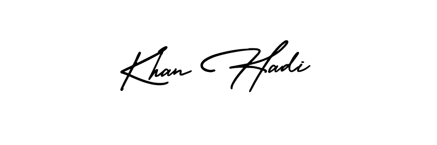 Make a short Khan Hadi signature style. Manage your documents anywhere anytime using AmerikaSignatureDemo-Regular. Create and add eSignatures, submit forms, share and send files easily. Khan Hadi signature style 3 images and pictures png