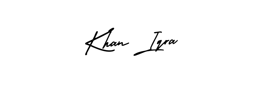 Make a short Khan Iqra signature style. Manage your documents anywhere anytime using AmerikaSignatureDemo-Regular. Create and add eSignatures, submit forms, share and send files easily. Khan Iqra signature style 3 images and pictures png