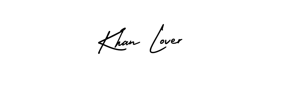 Khan Lover stylish signature style. Best Handwritten Sign (AmerikaSignatureDemo-Regular) for my name. Handwritten Signature Collection Ideas for my name Khan Lover. Khan Lover signature style 3 images and pictures png