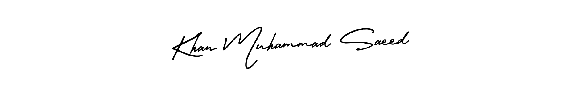 Design your own signature with our free online signature maker. With this signature software, you can create a handwritten (AmerikaSignatureDemo-Regular) signature for name Khan Muhammad Saeed. Khan Muhammad Saeed signature style 3 images and pictures png