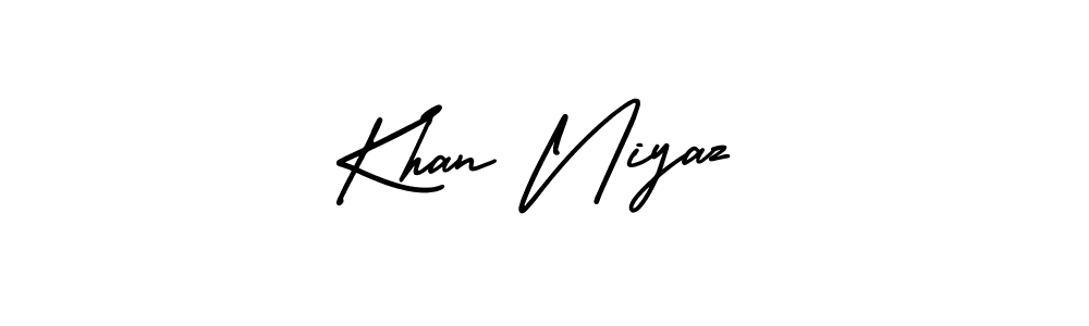 Also we have Khan Niyaz name is the best signature style. Create professional handwritten signature collection using AmerikaSignatureDemo-Regular autograph style. Khan Niyaz signature style 3 images and pictures png