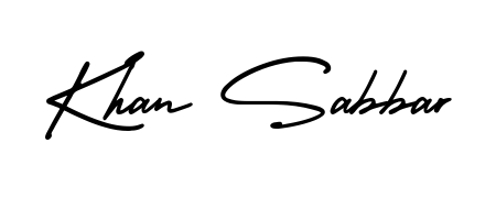 Download transparent PNG signature for name Khan Sabbar styled with AmerikaSignatureDemo-Regular font. Ready to paste directly into PDF and Word agreements. Khan Sabbar signature style 3 images and pictures png