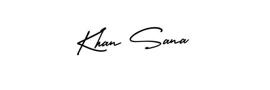 It looks lik you need a new signature style for name Khan Sana. Design unique handwritten (AmerikaSignatureDemo-Regular) signature with our free signature maker in just a few clicks. Khan Sana signature style 3 images and pictures png