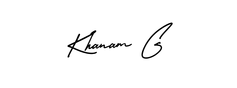 Check out images of Autograph of Khanam G name. Actor Khanam G Signature Style. AmerikaSignatureDemo-Regular is a professional sign style online. Khanam G signature style 3 images and pictures png