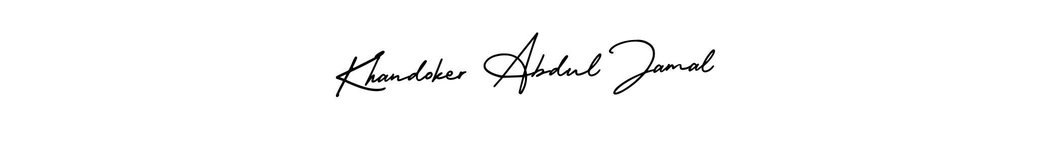How to Draw Khandoker Abdul Jamal signature style? AmerikaSignatureDemo-Regular is a latest design signature styles for name Khandoker Abdul Jamal. Khandoker Abdul Jamal signature style 3 images and pictures png