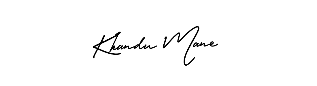 Use a signature maker to create a handwritten signature online. With this signature software, you can design (AmerikaSignatureDemo-Regular) your own signature for name Khandu Mane. Khandu Mane signature style 3 images and pictures png