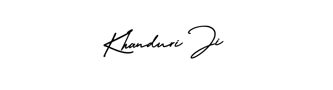 Design your own signature with our free online signature maker. With this signature software, you can create a handwritten (AmerikaSignatureDemo-Regular) signature for name Khanduri Ji. Khanduri Ji signature style 3 images and pictures png