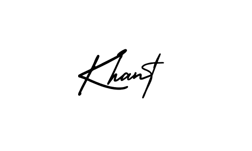 How to make Khant signature? AmerikaSignatureDemo-Regular is a professional autograph style. Create handwritten signature for Khant name. Khant signature style 3 images and pictures png