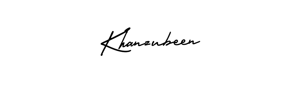 Make a beautiful signature design for name Khanzubeen. With this signature (AmerikaSignatureDemo-Regular) style, you can create a handwritten signature for free. Khanzubeen signature style 3 images and pictures png