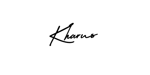 How to make Kharus signature? AmerikaSignatureDemo-Regular is a professional autograph style. Create handwritten signature for Kharus name. Kharus signature style 3 images and pictures png