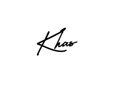 Khas stylish signature style. Best Handwritten Sign (AmerikaSignatureDemo-Regular) for my name. Handwritten Signature Collection Ideas for my name Khas. Khas signature style 3 images and pictures png