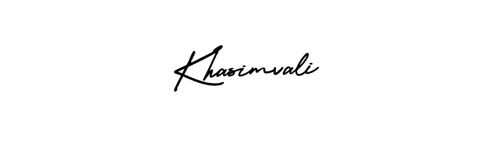 Make a beautiful signature design for name Khasimvali. With this signature (AmerikaSignatureDemo-Regular) style, you can create a handwritten signature for free. Khasimvali signature style 3 images and pictures png