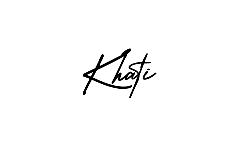 if you are searching for the best signature style for your name Khati. so please give up your signature search. here we have designed multiple signature styles  using AmerikaSignatureDemo-Regular. Khati signature style 3 images and pictures png