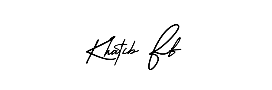 AmerikaSignatureDemo-Regular is a professional signature style that is perfect for those who want to add a touch of class to their signature. It is also a great choice for those who want to make their signature more unique. Get Khatib Ff name to fancy signature for free. Khatib Ff signature style 3 images and pictures png