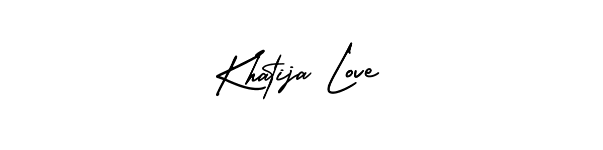 Make a short Khatija Love signature style. Manage your documents anywhere anytime using AmerikaSignatureDemo-Regular. Create and add eSignatures, submit forms, share and send files easily. Khatija Love signature style 3 images and pictures png