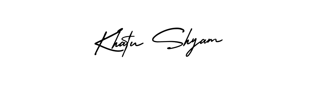 Make a beautiful signature design for name Khatu Shyam. With this signature (AmerikaSignatureDemo-Regular) style, you can create a handwritten signature for free. Khatu Shyam signature style 3 images and pictures png
