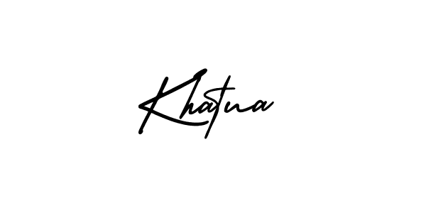 Make a beautiful signature design for name Khatua. Use this online signature maker to create a handwritten signature for free. Khatua signature style 3 images and pictures png