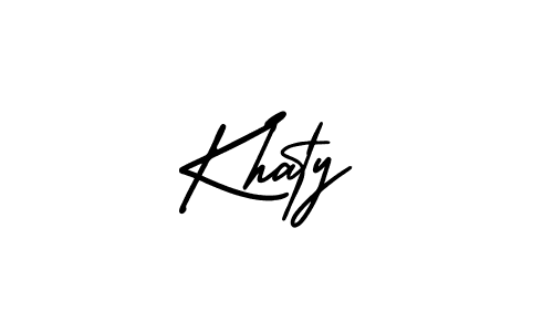 AmerikaSignatureDemo-Regular is a professional signature style that is perfect for those who want to add a touch of class to their signature. It is also a great choice for those who want to make their signature more unique. Get Khaty name to fancy signature for free. Khaty signature style 3 images and pictures png