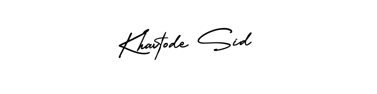 Make a beautiful signature design for name Khavtode Sid. With this signature (AmerikaSignatureDemo-Regular) style, you can create a handwritten signature for free. Khavtode Sid signature style 3 images and pictures png