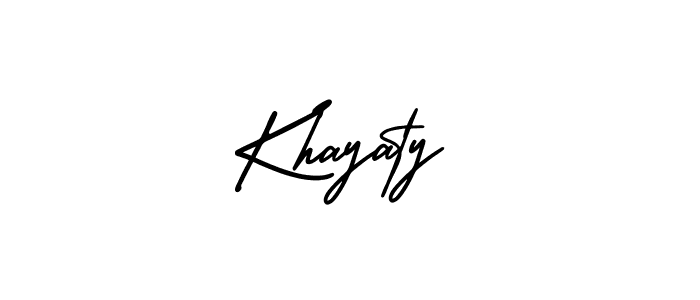 Also we have Khayaty name is the best signature style. Create professional handwritten signature collection using AmerikaSignatureDemo-Regular autograph style. Khayaty signature style 3 images and pictures png