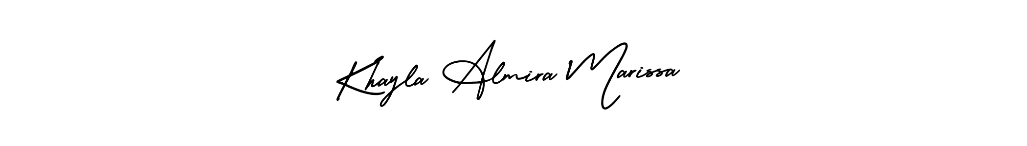 Best and Professional Signature Style for Khayla Almira Marissa. AmerikaSignatureDemo-Regular Best Signature Style Collection. Khayla Almira Marissa signature style 3 images and pictures png