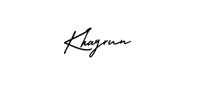 Also You can easily find your signature by using the search form. We will create Khayrun name handwritten signature images for you free of cost using AmerikaSignatureDemo-Regular sign style. Khayrun signature style 3 images and pictures png