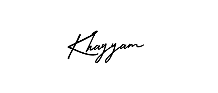 You should practise on your own different ways (AmerikaSignatureDemo-Regular) to write your name (Khayyam) in signature. don't let someone else do it for you. Khayyam signature style 3 images and pictures png