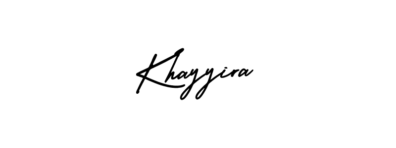 Design your own signature with our free online signature maker. With this signature software, you can create a handwritten (AmerikaSignatureDemo-Regular) signature for name Khayyira. Khayyira signature style 3 images and pictures png