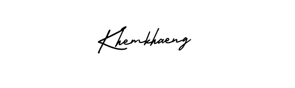 Also You can easily find your signature by using the search form. We will create Khemkhaeng name handwritten signature images for you free of cost using AmerikaSignatureDemo-Regular sign style. Khemkhaeng signature style 3 images and pictures png