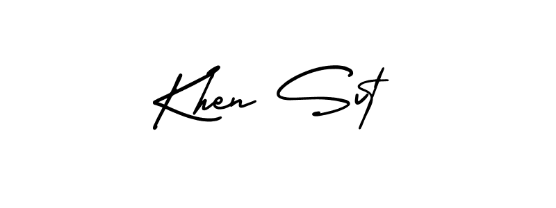 Create a beautiful signature design for name Khen Svt. With this signature (AmerikaSignatureDemo-Regular) fonts, you can make a handwritten signature for free. Khen Svt signature style 3 images and pictures png