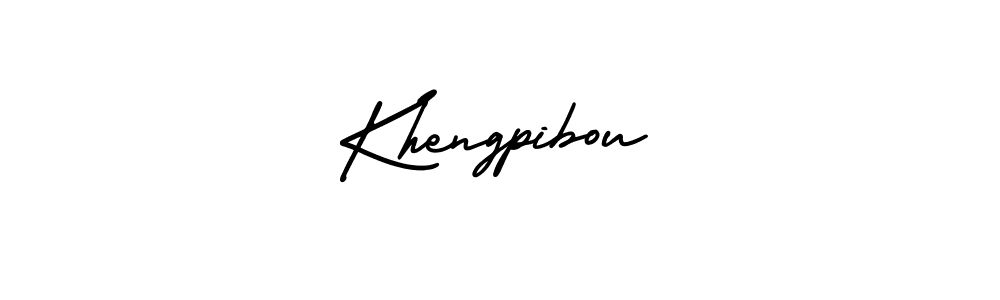Make a beautiful signature design for name Khengpibou. With this signature (AmerikaSignatureDemo-Regular) style, you can create a handwritten signature for free. Khengpibou signature style 3 images and pictures png