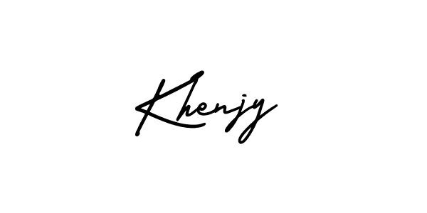 Best and Professional Signature Style for Khenjy. AmerikaSignatureDemo-Regular Best Signature Style Collection. Khenjy signature style 3 images and pictures png