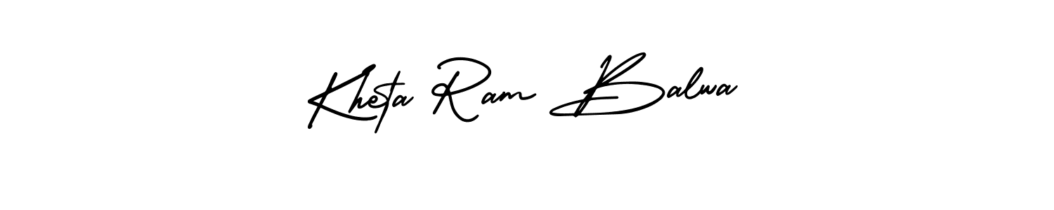 Kheta Ram Balwa stylish signature style. Best Handwritten Sign (AmerikaSignatureDemo-Regular) for my name. Handwritten Signature Collection Ideas for my name Kheta Ram Balwa. Kheta Ram Balwa signature style 3 images and pictures png