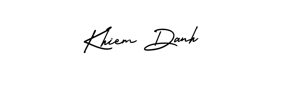 Best and Professional Signature Style for Khiem Danh. AmerikaSignatureDemo-Regular Best Signature Style Collection. Khiem Danh signature style 3 images and pictures png