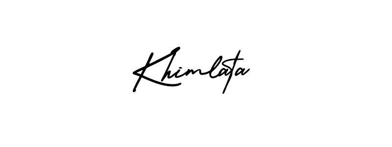 Make a short Khimlata signature style. Manage your documents anywhere anytime using AmerikaSignatureDemo-Regular. Create and add eSignatures, submit forms, share and send files easily. Khimlata signature style 3 images and pictures png