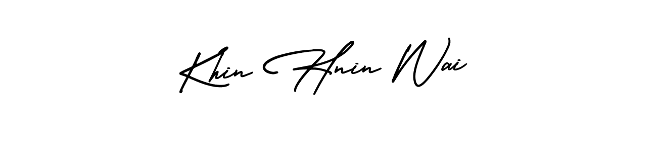 Make a short Khin Hnin Wai signature style. Manage your documents anywhere anytime using AmerikaSignatureDemo-Regular. Create and add eSignatures, submit forms, share and send files easily. Khin Hnin Wai signature style 3 images and pictures png