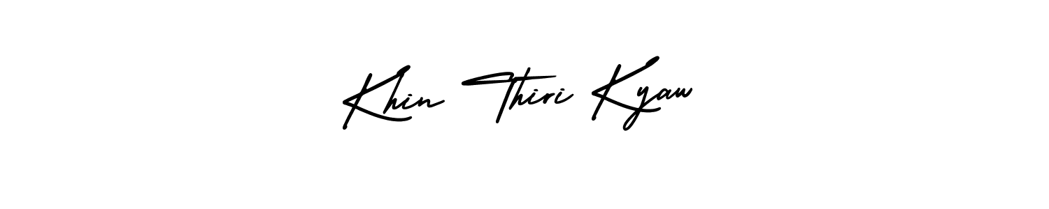 Make a beautiful signature design for name Khin Thiri Kyaw. Use this online signature maker to create a handwritten signature for free. Khin Thiri Kyaw signature style 3 images and pictures png