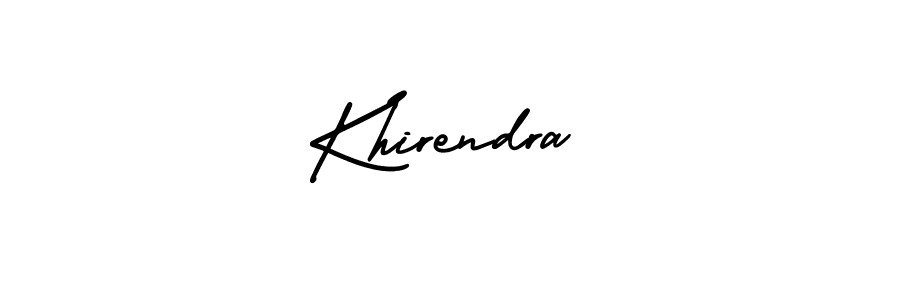 AmerikaSignatureDemo-Regular is a professional signature style that is perfect for those who want to add a touch of class to their signature. It is also a great choice for those who want to make their signature more unique. Get Khirendra name to fancy signature for free. Khirendra signature style 3 images and pictures png