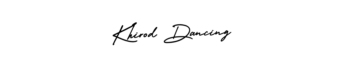 Make a beautiful signature design for name Khirod Dancing. With this signature (AmerikaSignatureDemo-Regular) style, you can create a handwritten signature for free. Khirod Dancing signature style 3 images and pictures png