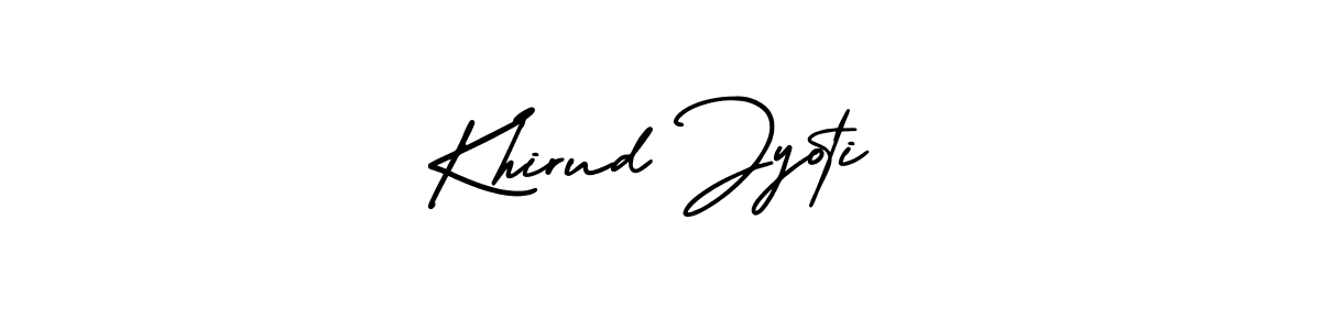 It looks lik you need a new signature style for name Khirud Jyoti. Design unique handwritten (AmerikaSignatureDemo-Regular) signature with our free signature maker in just a few clicks. Khirud Jyoti signature style 3 images and pictures png