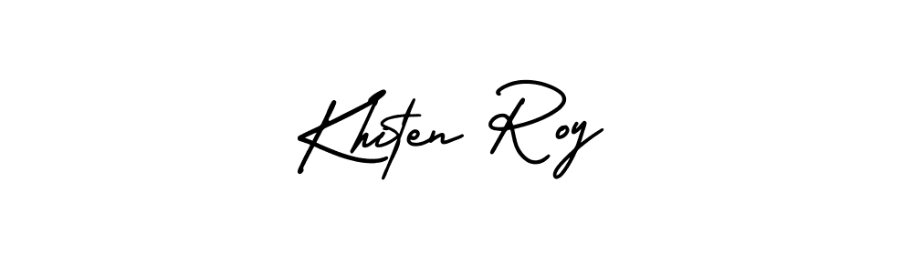 Also You can easily find your signature by using the search form. We will create Khiten Roy name handwritten signature images for you free of cost using AmerikaSignatureDemo-Regular sign style. Khiten Roy signature style 3 images and pictures png