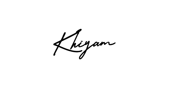 Design your own signature with our free online signature maker. With this signature software, you can create a handwritten (AmerikaSignatureDemo-Regular) signature for name Khiyam. Khiyam signature style 3 images and pictures png