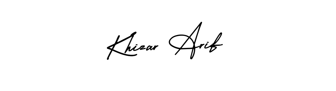 Design your own signature with our free online signature maker. With this signature software, you can create a handwritten (AmerikaSignatureDemo-Regular) signature for name Khizar Arif. Khizar Arif signature style 3 images and pictures png