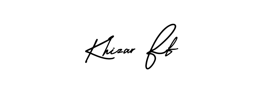 Also we have Khizar Ff name is the best signature style. Create professional handwritten signature collection using AmerikaSignatureDemo-Regular autograph style. Khizar Ff signature style 3 images and pictures png
