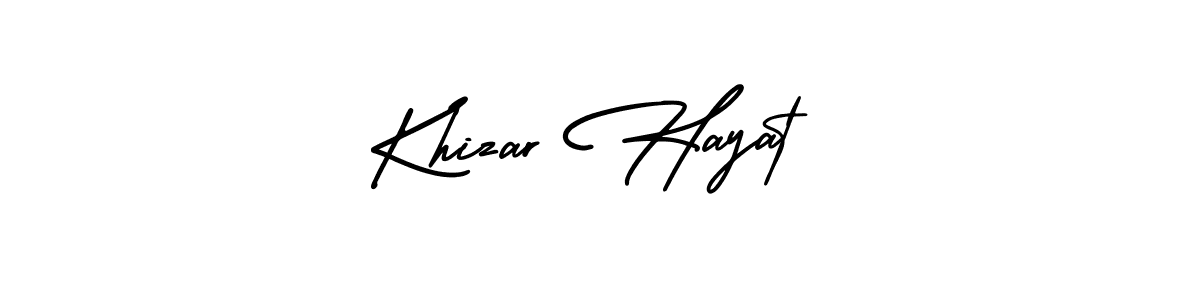 Khizar Hayat stylish signature style. Best Handwritten Sign (AmerikaSignatureDemo-Regular) for my name. Handwritten Signature Collection Ideas for my name Khizar Hayat. Khizar Hayat signature style 3 images and pictures png