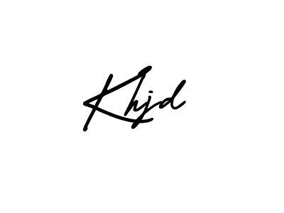 How to make Khjd signature? AmerikaSignatureDemo-Regular is a professional autograph style. Create handwritten signature for Khjd name. Khjd signature style 3 images and pictures png