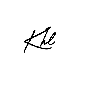 Make a beautiful signature design for name Khl. With this signature (AmerikaSignatureDemo-Regular) style, you can create a handwritten signature for free. Khl signature style 3 images and pictures png